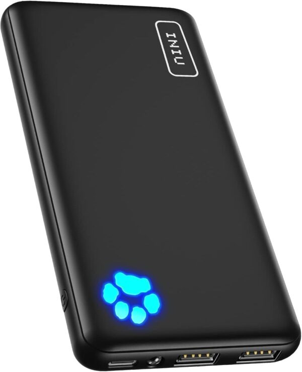 20% OFF INIU Portable Charger, Slimmest 10000mAh 5V/3A Power Bank,