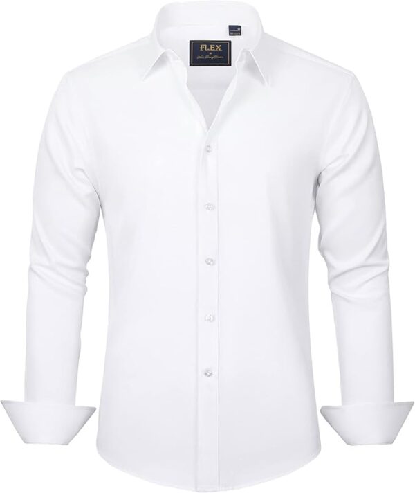 Best Deal J.VER Men's Dress Shirts Solid Long Sleeve