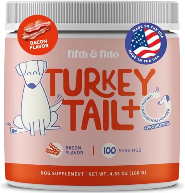 Best Deal Fifth & Fido Turkey Tail Mushroom Powder for Dogs