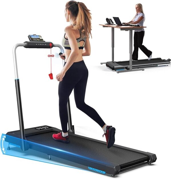 Apply $50 coupon 12% Incline Walking Pad Treadmills, Under Desk Treadmill 340+lb C