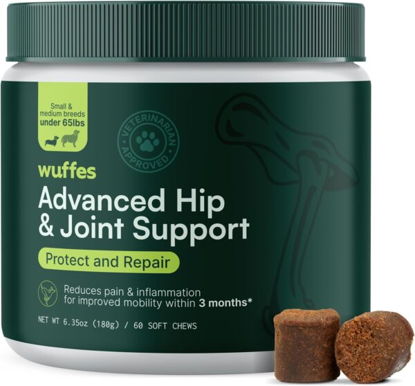 10% OFF Wuffes Advanced Dog Hip and Joint Supplement with Glucosamine,