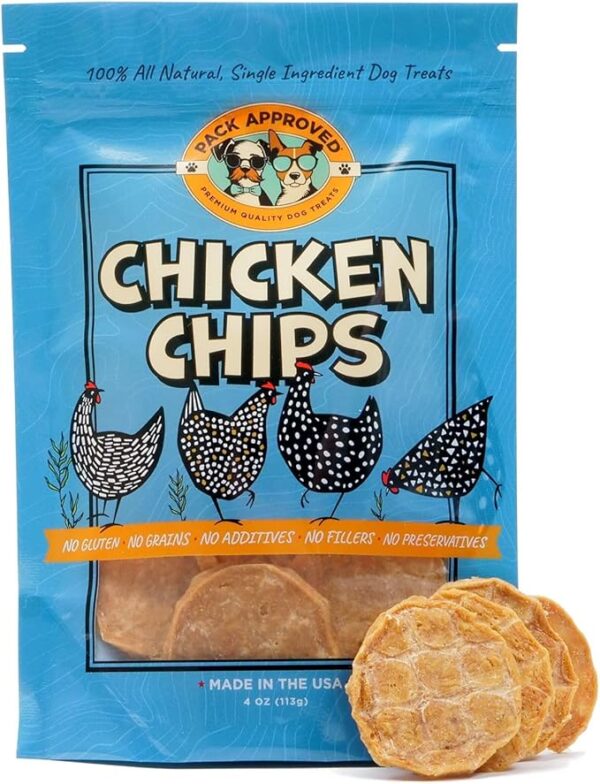 29% OFF Chicken Chips for Dogs - Crunchy Chicken Dog Treats for Training -