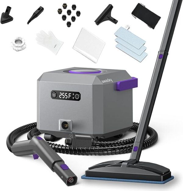 22% OFF Steam Cleaner: Fast 50-Sec Heat-Up Refill Anytime-No Cooling-