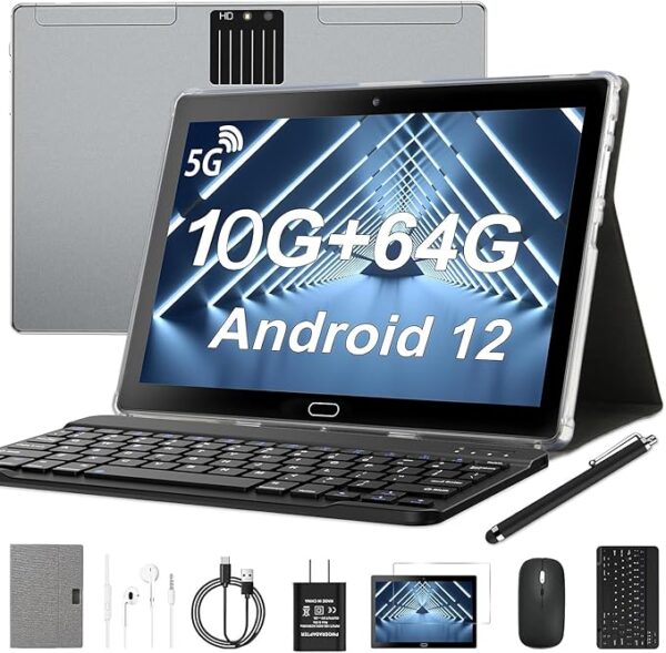 11% OFF 10.1 Inch Android 12 Tablet,10GB RAM+64GB ROM, Expandable 1TB,6000mAh Battery