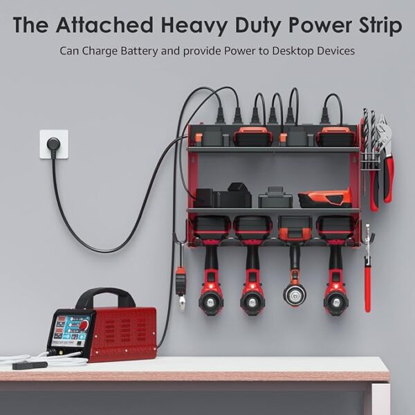 20% COUPON CCCEI Modular Power Tool Organizer Wall Mount with Charging Station. - Image 2