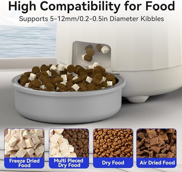 6% OFF Apply 15% coupon Smart Automatic Cat Feeders, Dual Power Supply Cat Food Distributor,