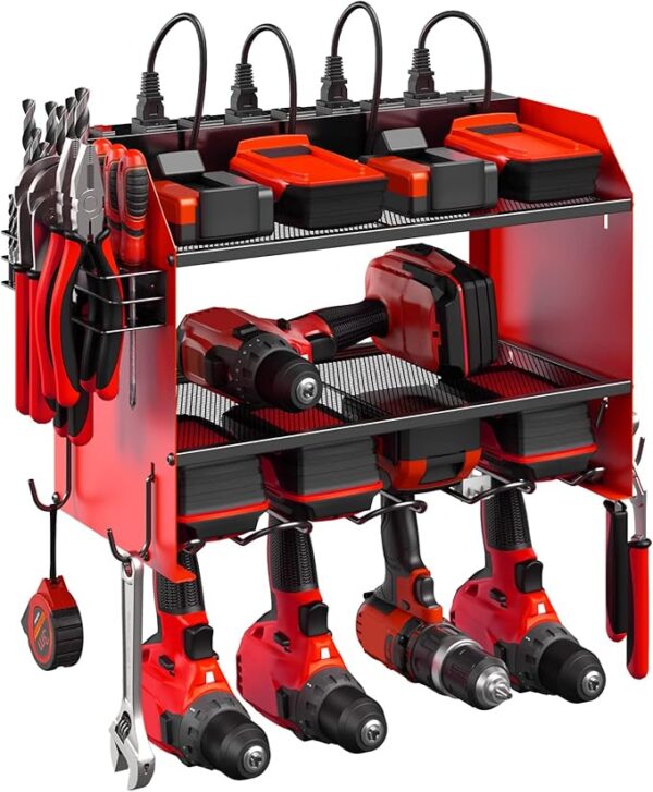 20% COUPON CCCEI Modular Power Tool Organizer Wall Mount with Charging Station.