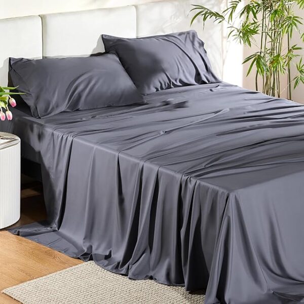 53% OFF Bedsure Queen Sheet Set, Cooling Sheets for Queen Size Bed Set,