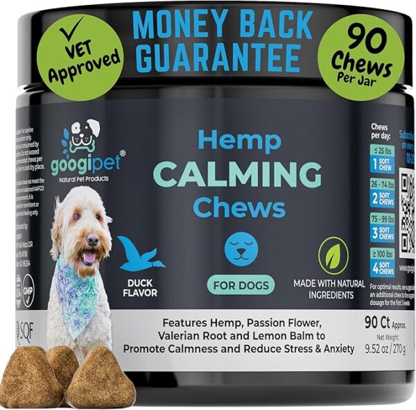 Save 40%: Coupon Googipet Hemp Calming Chews for Dogs